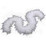 100 Gram 2 Yard Long Chandelle Feather Boa Over 10 Colors, Great for Party, Wedding, Costume (White)