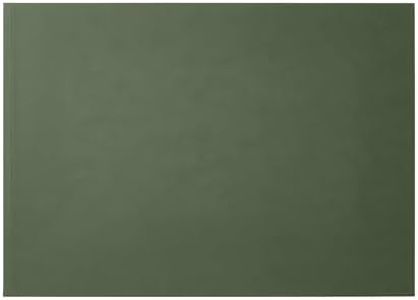 Eglooh - Clio - Protector Mesa Escritorio en Cuero Verde cm 70x50 - Alfombrilla Raton xxl Antideslizante, Estructura Interna en Acero, Costuras Artesanal - Made in Italy