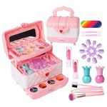 JP Global Girl'S Unicorn-Themed Makeup Set: Safe And Washable Princess Gift For Ages 3-12, Perfect For Christmas And Birthdays
