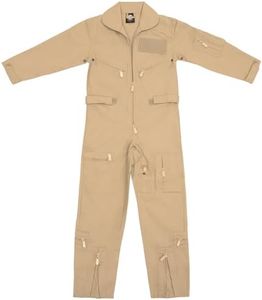 Rothco Kids Flightsuit (Khaki, Small)