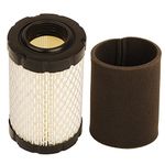 Carkio Air Filter with Pre Filter Compatible with Briggs and Stratton 796031 594201 591334 Pre Filter 797704 Compatible with John Deere MIU1303 GY21435 MIU13963