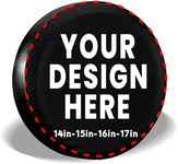 Custom Spare Tire Cover Personalized Wheel Tire Cover Add Your Own Photo Text Logo Waterproof Dust-Proof Spare Wheel Cover Protectors for Trailer Truck SUV Universal All Vehicles