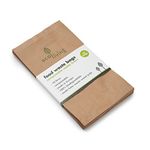 ecoLiving 10 Litre Compostable Food Waste Paper Bags (25 Paper Bin Bags) – Super Sturdy Caddy Bin Bag/Food Waste Bin Liner/Biodegradable Brown Paper Sack - Composting Food Bags