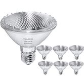 Par30 Short Neck, 6 Pack Par30 75W 120V Flood Bulbs, Par30 Dimmable Warm White 3000K. Long Lasting Par30 Flood Light with E26 Base, Par30 Halogen Short Neck Great for Accent Lighting, Tracking Light