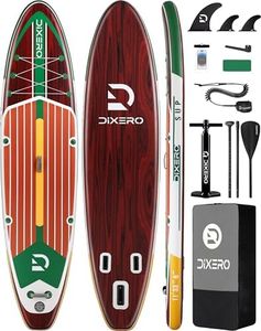 Dixero Inflatable Stand Up Paddle Board with SUP Accessories, Anti-Slip EVA Deck, 11'*33" Inflatable Paddle Boards for Adults & Youth of All Skill Levels