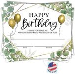 25 Greenery Birthday Certificates For Kids Classroom Birthday Gifts - Happy Birthday Certificates For Students, Birthday Awards For Students, Birthday Awards Classroom Supplies For Teachers Elementary