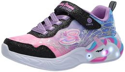 Skechers Unisex-Child Unicorn Dreams - Wishful MAGI, Black/Multi, 13 Little Kid