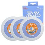 VENJELD Diamond Glass Cutting Disc - 3Pcs 125mm Diamond Saw Blade for Glass Jade Crystal Wine Bottle Ceramic Tile Marble