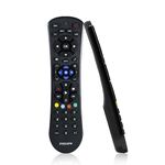 Philips Universal Remote Control for Samsung, Vizio, LG, Sony, Sharp, Roku, Apple TV, RCA, Panasonic, Smart TVs, Streaming Players, Blu-ray, DVD, Simple Setup, 4-Device, Black, SRP9243B/27