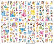 Princess 3D Stickers for Kids Puffy Stickers Pack for Scrapbooking Party Bag Fillers Birthday Party Favors Supplies Rewarding Gifts(12 Sheets)