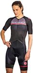 Sundried Women's Pro Trisuit Triathlon Tri Suit, Black, Small