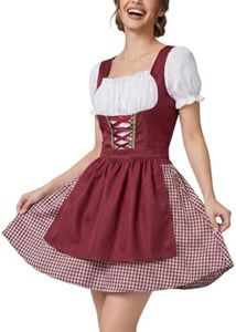 OTSANT Oktoberfest Costume Dress Women Oktoberfest Outfits Dirndl Dresses