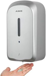 AIKE 33.8oz Automatic Wall Mount Liquid Soap Dispenser with Commercial ABS Construction, Model AK1226S(Silver)