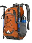 FUR JADEN 60 LTR Rucksack Water Resistant Travel Backpack Bag for Trekking, Hiking Bag for Men Women Boys Girls (Orange)