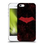 Head Case Designs Officially Licensed Batman DC Comics Logo Grunge Red Hood Soft Gel Case Compatible With Apple iPhone 5 / iPhone 5s / iPhone SE 2016