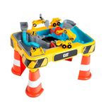 Theo Klein 3208 CAT Sand and Water Play Table I Two pools including wheel and backhoe excavator and much more accessories I Toys for children aged 18 months and over