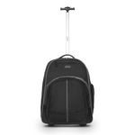 Targus 16" Compact Rolling Laptop Backpack – Travel Laptop Bag with Wheels, Telescoping Handle & Padded Compartment, Black - TSB750US