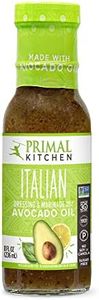 Primal Kitchen Italian Vinaigrette & Marinade Salad Dressing made with Avocado Oil, Whole30 Approved, Certified Paleo, and Keto Certified, 8 Fluid Ounces