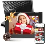 Nixplay Digital Touch Screen Picture Frame with WiFi - 10.1” Photo Frame, Connecting Families & Friends (Black/Silver)