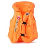 AVDHI Toys Swimming Vest for Kids | Swimming Jacket for Boys & Girls Toys Swimming Vest Inflatable Step B |3 Chambers Life Jacket Jaket 3-6 Years Multi Color