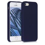 kwmobile Case Compatible with Apple iPhone SE (1.Gen 2016) / iPhone 5 / iPhone 5S Case - TPU Silicone Phone Cover with Soft Finish - Deep Ocean