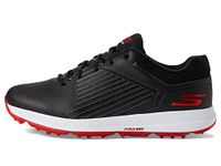 Skechers Men's Elite 5 Arch Fit Waterproof Golf Shoe Sneaker, Black/Red, 9 Wide