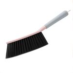 Leeonz® Counter Duster Dusting Brush for Home Cleaning, Soft Dust Brush with Long Plastic Handle for Bed Sofa Furniture Couch Hotel Office Car, 15''Length (1, Pink)