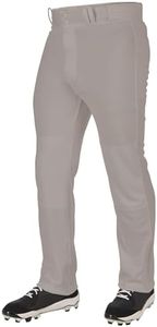 CHAMPRO Boys' Triple Crown 2.0 Open Bottom Baseball Pants Grey