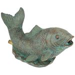 Design Toscano QM2854850 Japanese Koi Piped Spitter Statue, Bronze