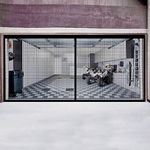 WerkWeit Magnetic Garage Door Screen 16x7Ft for 2 Car Garage Magnetic Automatic Closure Fiberglass Mesh Garage Screen Cover Kit Garage Door Curtain Breathable Dense Grids Hand Free Easy to Install