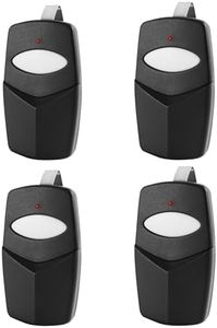 4-Pack DTC for Linear Delta 3 Garage Door Remote 8 DIP Switch Digit Gate Opener Remote Replace DTD DNT00002A DNT00017A DT DTA DT2D gate Control Remote Transmitter with 2 Visor Clip 310 MHz 1-Button