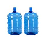 Vinay Sales Plastic Water Dispenser Bottle 20 Litres - Set of 2 Blue