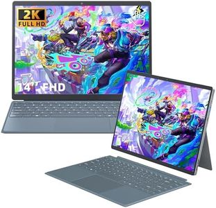 14-Inch 【Win 11 Pro/Office 2019】 2-in-1 2K IPS(1920x1200) Touch Screen Tablet,12th Gen Alder Lake N95 CPU(up to 3.4GHz),16GB DDR4 1TB NVMe SSD, Equipped with Magnetic KB/BT 5.0/Portable (1TB SSD)