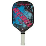 Rebel PowerSpin 2.0 Pickleball Paddle - Reactive Fiberglass with UV Protection Graphics and a 14 mm PolyCore - Made in The USA Since 1984 (Blue/HOT Pink)