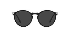 Persol Unisex's Po3285s Sunglasses, Black/Polar Black, 52mm