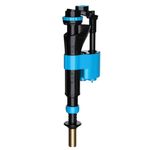 Hulthor Bottom Entry Toilet Fill Valve, Toilet Inlet Valve Replacement, 1/2" UK Brass Thread, Adjustable 8-12", Compact Cistern Float