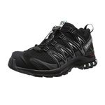Salomon XA Pro 3D Women's Trail Running and Hiking Shoes, Stability, Grip, and Long-lasting Protection, Black, 6