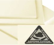 rejuvopedic 16" EXTRA DEEP, King Size Ivory Egyptian Cotton Fitted Sheet, Bedding. ***Carefully Woven From Long Fine Staples Of Cotton Yarn