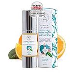 Vitamin C Serum for Face with Hyaluronic Acid, Aloe Vera, Retinol, and Vitamin E - Natural Skin Care for Beautiful and Healthy Skin - Brightening Serum for Dark Spots and Fine Lines