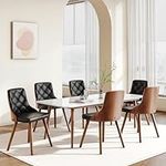 Aowos Dining Chairs Set of 6, Mid C