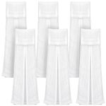 6 Pcs Football Towel Quarterback Football Field Towel White Football Hand Towels Cotton Closed Loop Gym Towel with Hook and Loop Fastener for Football Sport Accessories