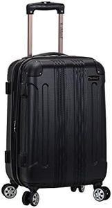 Rockland London Hardside Spinner Wheel Luggage, Black, Carry-On 20-Inch, London Hardside Spinner Wheel Luggage