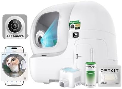 PETKIT PUROBOT MAX PRO AI-Camera Self Cleaning Cat Litter Box, 210° Wide Angle Lens, Automatic Cat Litter Box for Multiple Cats, 5G&2.4G WiFi/App Control/Odor-Free