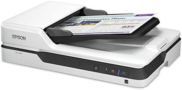 Epson DS-1630 Document Scanner: 25ppm, TWAIN & ISIS Drivers, 3-Year Warranty with Next Business Day Replacement