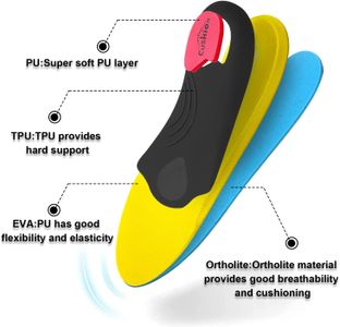 VALSOLE Orthotic Insoles, Blue – UK12 Arch Support Inserts
