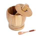 Bamboo Mortar And Pestle