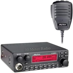 AnyTone AT-5289 II 10 Meter Mobile Ham Radio, High Power 50W FM / 20W AM (60W PEP) Mobile Amateur Radio, NRC Noise Reduction, VFO & Memory Channels, LCD Display, for Truck and Off-Road Use