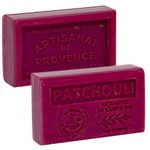 Maison du Savon de Marseille - French Soap made with Organic Shea Butter - Patchouli Fragrance - 60 Gram Bar