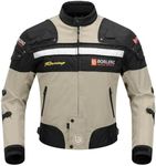 BORLEN Motorcycle Jacket for Men with Armor CE Certified Riding Jacket