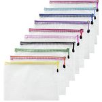 Plastic Wallets A4 Zipped Wallets A4 Zip Wallet Zipper Bags Ziplock Bags Mesh Document File Folders